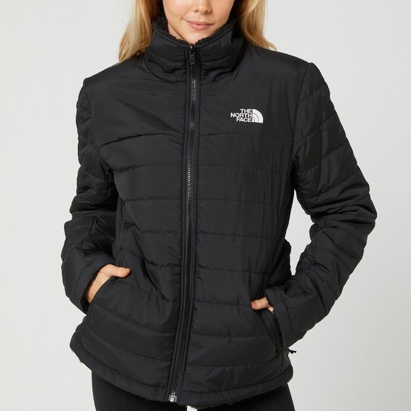 The North Face Jackets & Blazers - The North Face Womens Reversible Black Fall Winter Jacket Coat Fur Size small